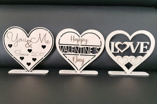 Valentine's day signs - Perfect gift for your loved ones! - Laser cut and engraved- Personalised gift