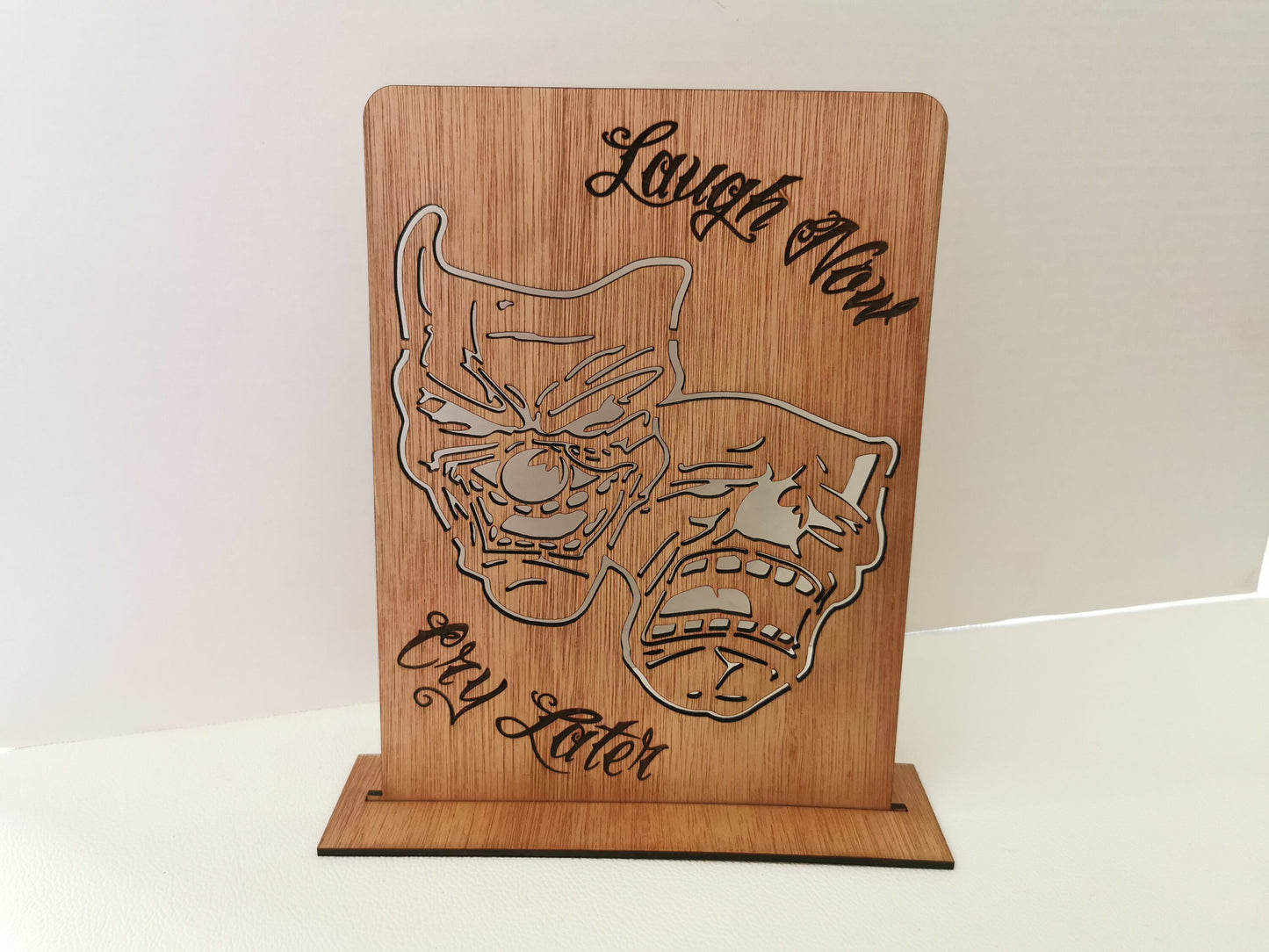 Pennywise - Joker - Laugh Now, Cry Later - Laser cut signs! - Made to order - Osmo finish