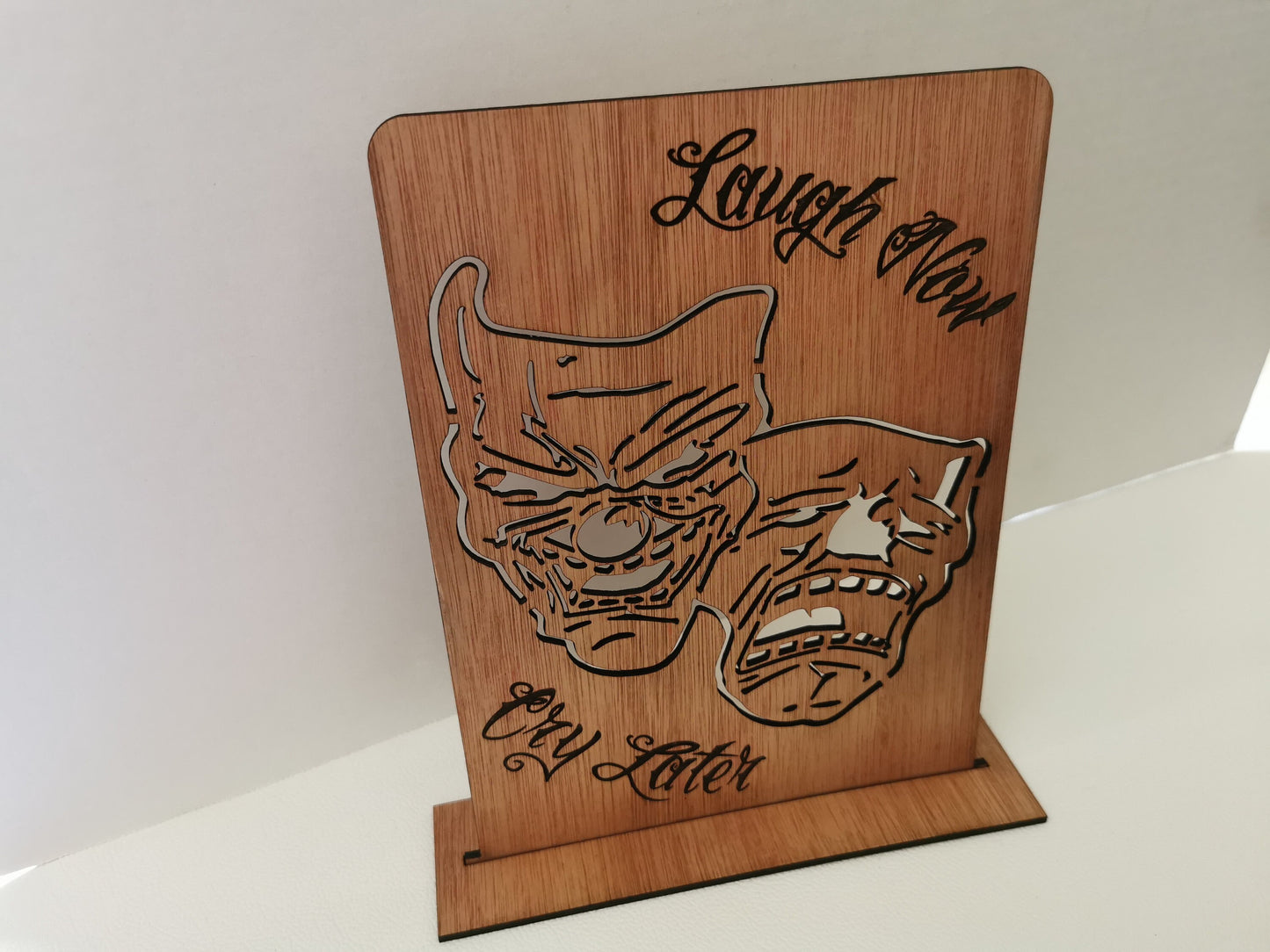 Pennywise - Joker - Laugh Now, Cry Later - Laser cut signs! - Made to order - Osmo finish