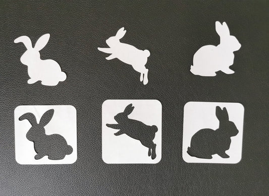 Easter Rabbit / Bunny Stencil Set - Mylar 190 Micron