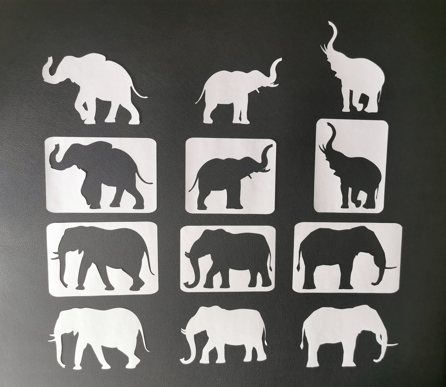 Stencil Set ( Elephant ) Mylar 190 Micron