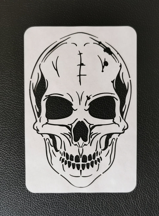 Skull Stencil (Mylar 190 Micron)