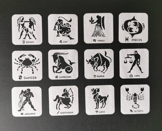 Zodiac Stencil - 190 micron Mylar - for Art & Crafts