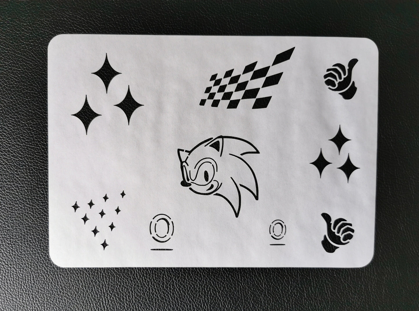 Sonic Stencil 190 micron Mylar  (Body and Face painting)