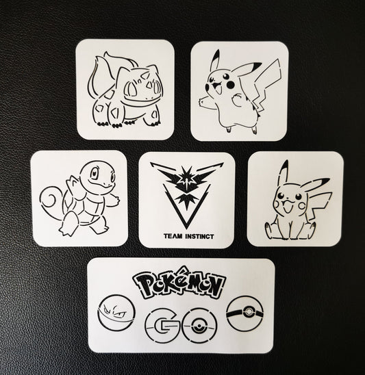 Pokemon Stencil Set 3 ( Mylar 190)