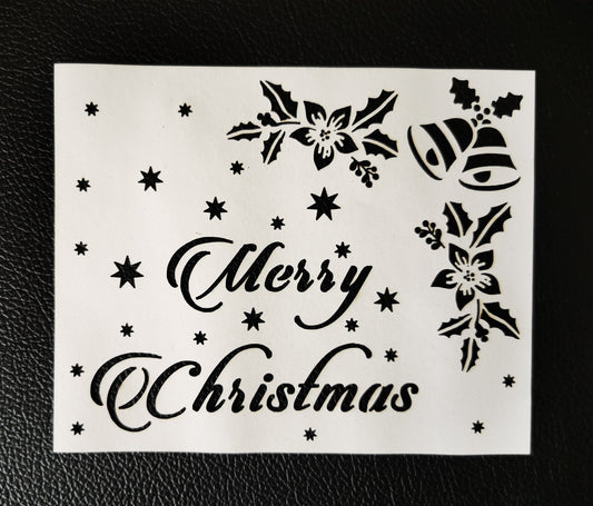 Christmas stencil for Christmas cards and crafts (190 Mylar)