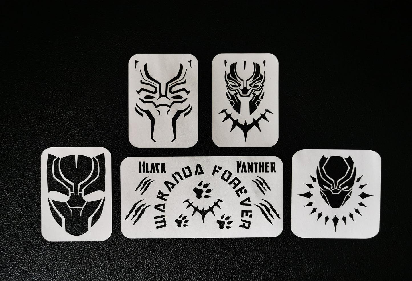 Black Panther Wakanda Stencils Set 1 (190 micron Mylar)