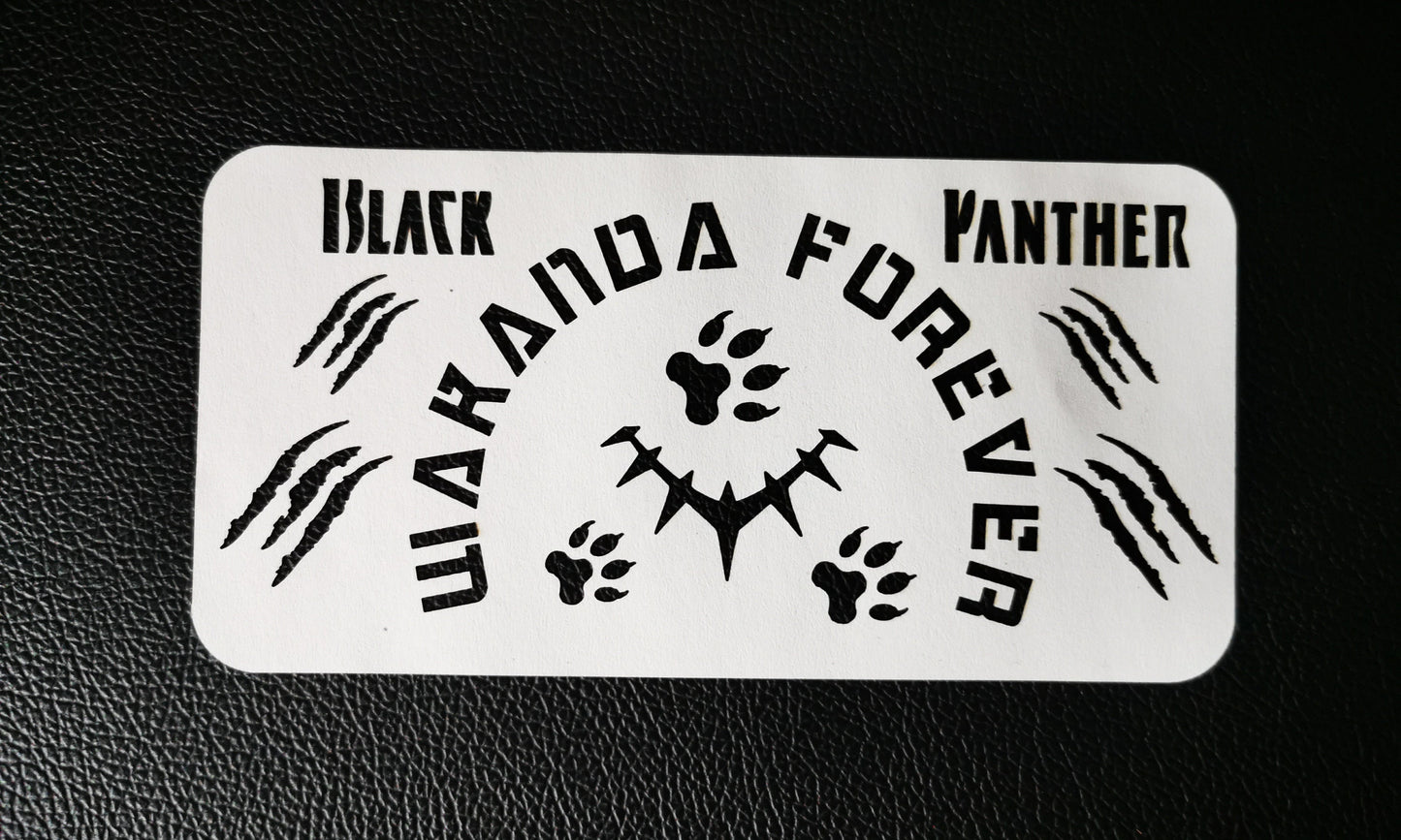 Black Panther Wakanda Stencils Set 2  (190 micron Mylar)