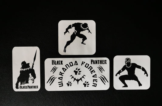 Black Panther Wakanda Stencils Set 2  (190 micron Mylar)