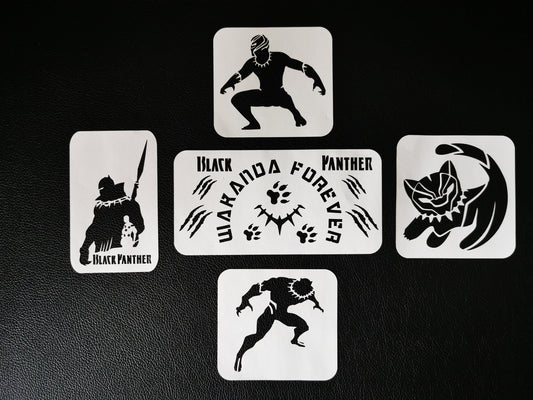 Black Panther Wakanda Stencils Set 3  (190 micron Mylar)