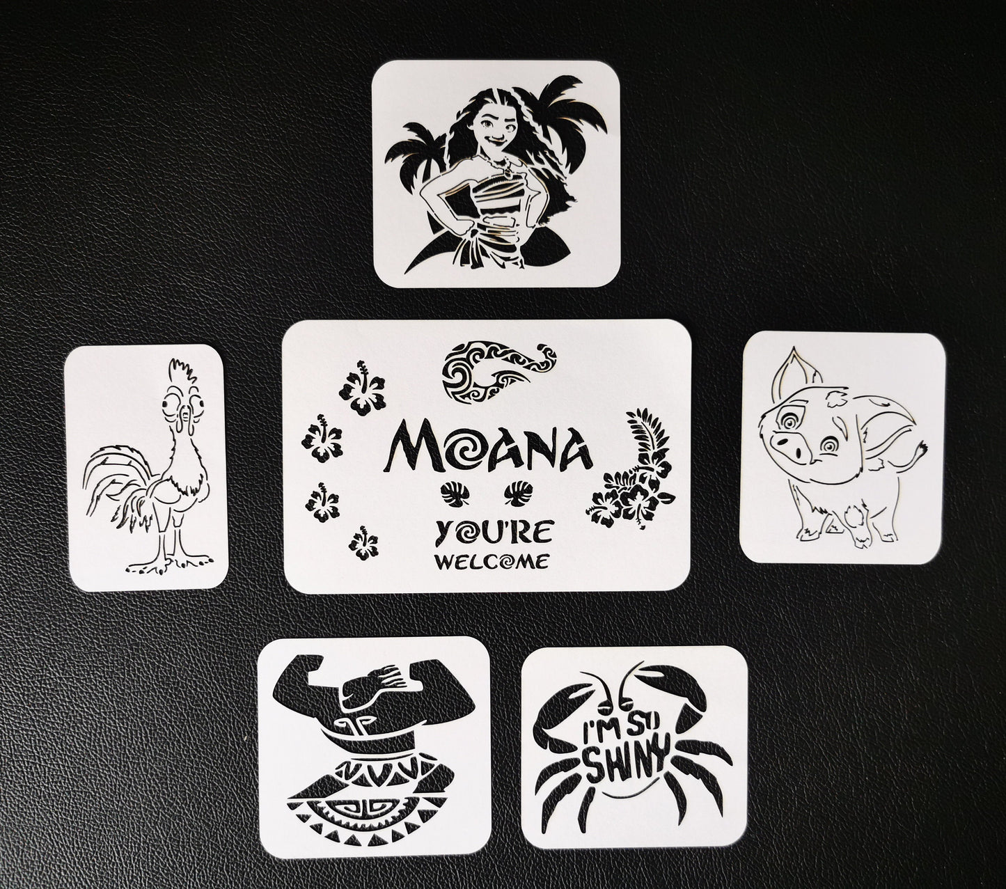 Moana Stencil Set (Body and Face Painting Stencils 190 Mylar)