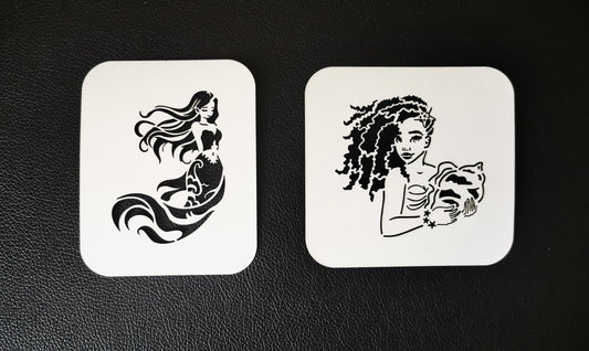 Mermaid Stencils (Mylar 190)